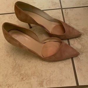 J.Crew Ash brown suede pumps